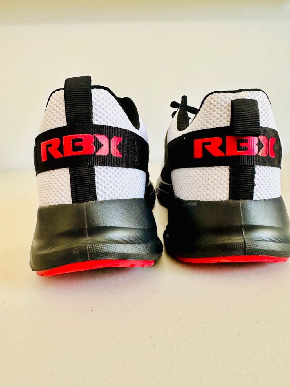 NEW RBX LIVE LIFE ACTIVE BLACK AND WHITE MESH UPPER SNEAKERS SIZE 11 - Picture 4 of 10